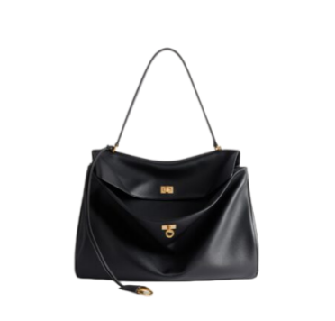 BALENCIAGA WOMEN’S RODEO HANDBAG BLACK (40*30*13cm) LARGE