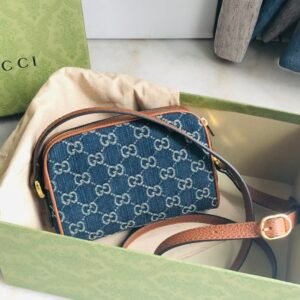 Gucci Demin Handbags-17*12*5.5CM