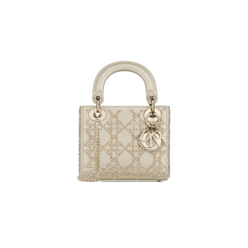 DIOR Champagne Gold Floral Design Fully Paved with Diamonds