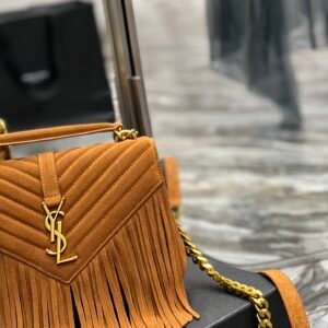 YS L Monogram College Bag-24*17*7CM