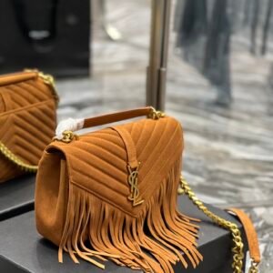 YS L Monogram College Bag-24*17*7CM