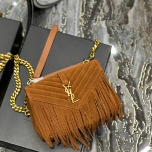 YS L Monogram College Bag-24*17*7CM