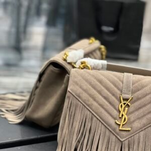 YS L Monogram College Bag-24*17*7CM