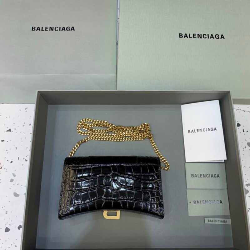 Balenciaga Hourglass Wallet On Chain-19*4*12CM