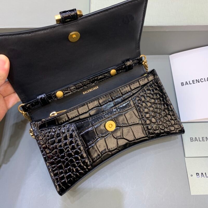 Balenciaga Hourglass Wallet On Chain-19*4*12CM