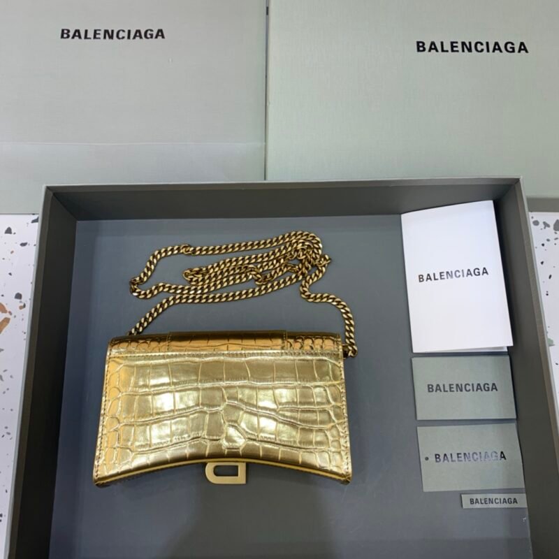 Balenciaga Hourglass Wallet On Chain-19*4*12CM
