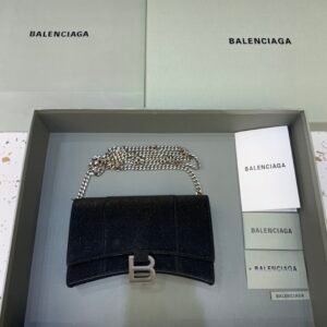 Balenciaga Hourglass Wallet On Chain-19*4*12CM