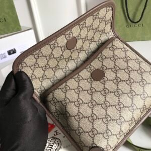 GUCCI Vintage GG Supreme Brossbody Bag-20X13X2.5CM