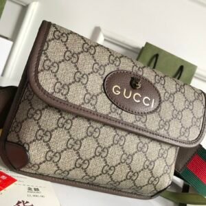 GUCCI Vintage GG Supreme Brossbody Bag-20X13X2.5CM
