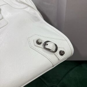 Balenciag Women’s Le City Bag in Optic White-38*24*14CM