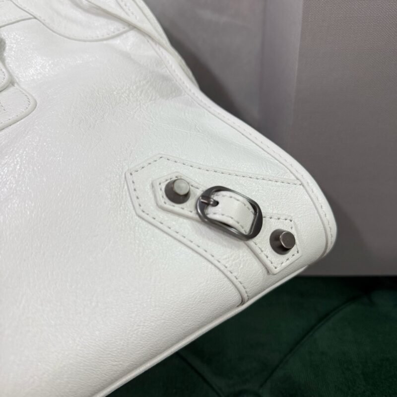 Balenciag Women’s Le City Bag in Optic White-38*24*14CM