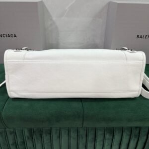 Balenciag Women’s Le City Bag in Optic White-38*24*14CM