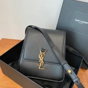 je-22432_5_.jpg YSL Kaia North/South Satchel In Vegeatble-16*18*6CM