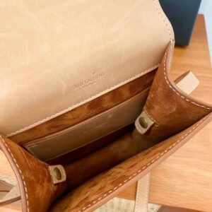 YSL Kaia North/South Satchel In Vegeatble-16*18*6CM