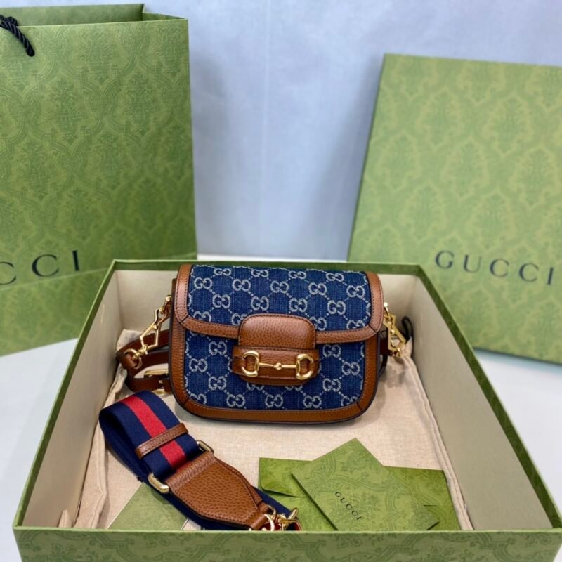Gucci 1955 Horsebit Shoulder Bag-20.6*14.4*5.1CM