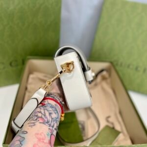 Gucci 1955 Horsebit Shoulder Bag-20.6*14.4*5.1CM