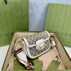 Gucci 1955 Horsebit Shoulder Bag-20.6*14.4*5.1CM