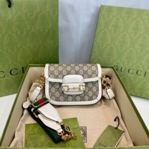 Gucci 1955 Horsebit Shoulder Bag-20.6*14.4*5.1CM