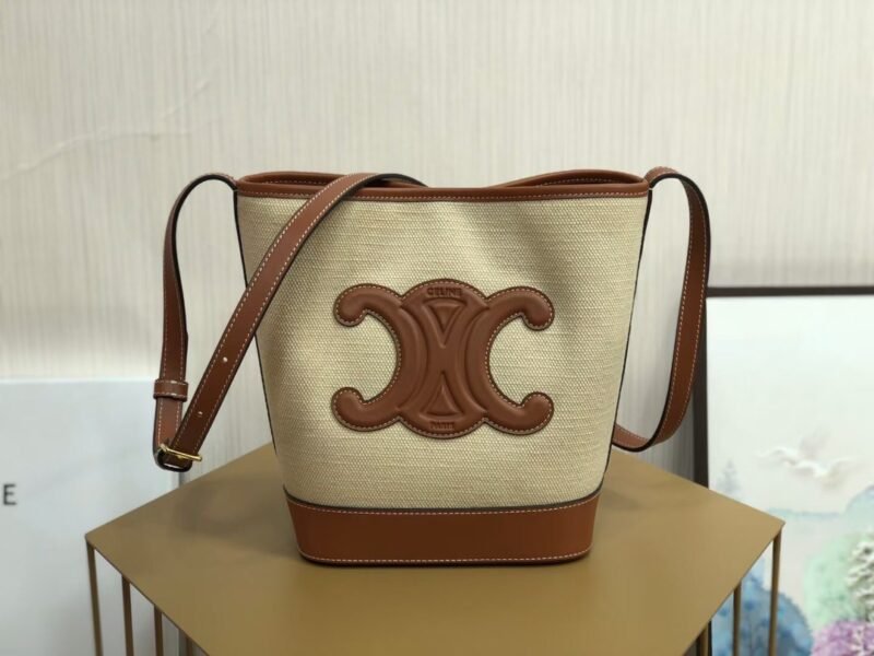 Celina Cuir Bucket-30×22×13CM