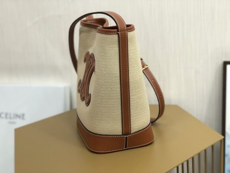 Celina Cuir Bucket-30×22×13CM