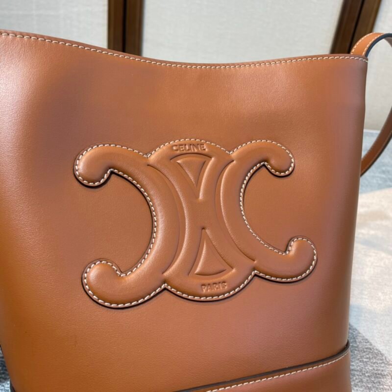 Celina Cuir Bucket-30×22×13CM