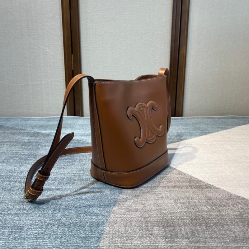 Celina Cuir Bucket-30×22×13CM