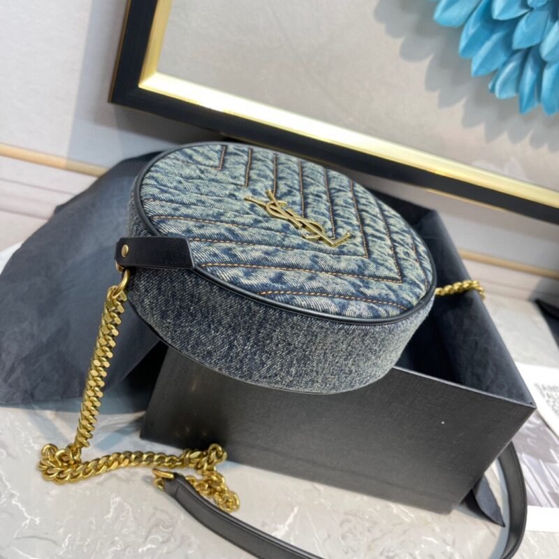 YSL Vinyle Round Bag-17*17*5.5CM