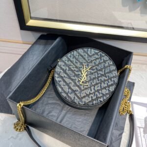 YSL Vinyle Round Bag-17*17*5.5CM