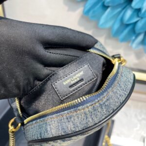 YSL Vinyle Round Bag-17*17*5.5CM