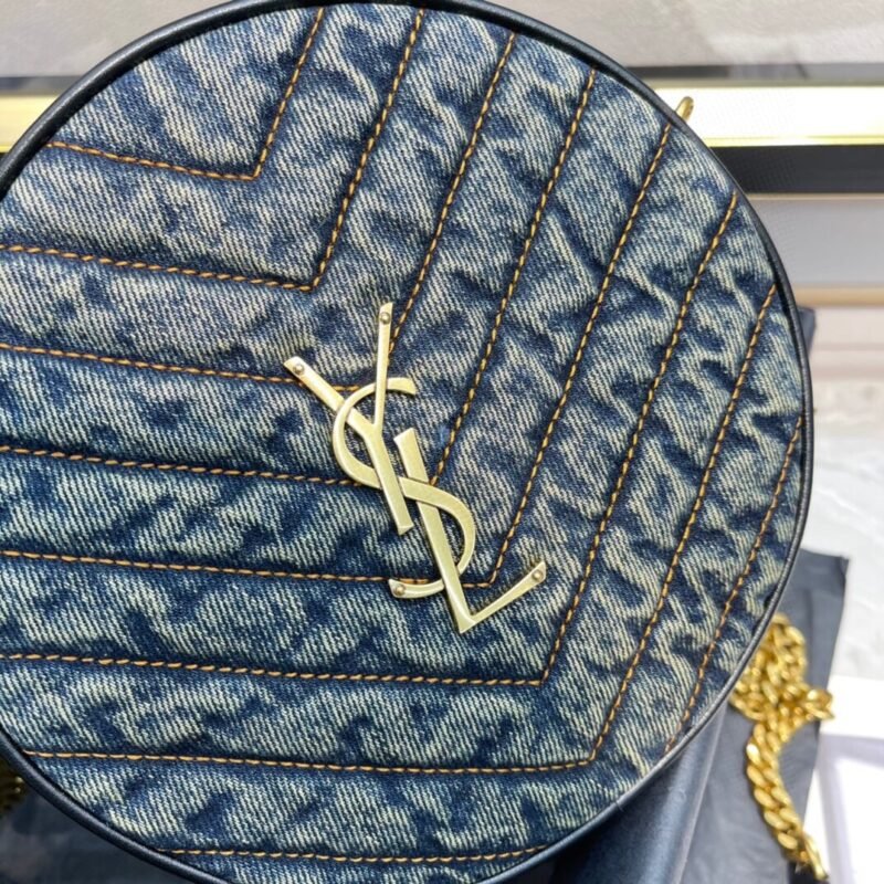 YSL Vinyle Round Bag-17*17*5.5CM
