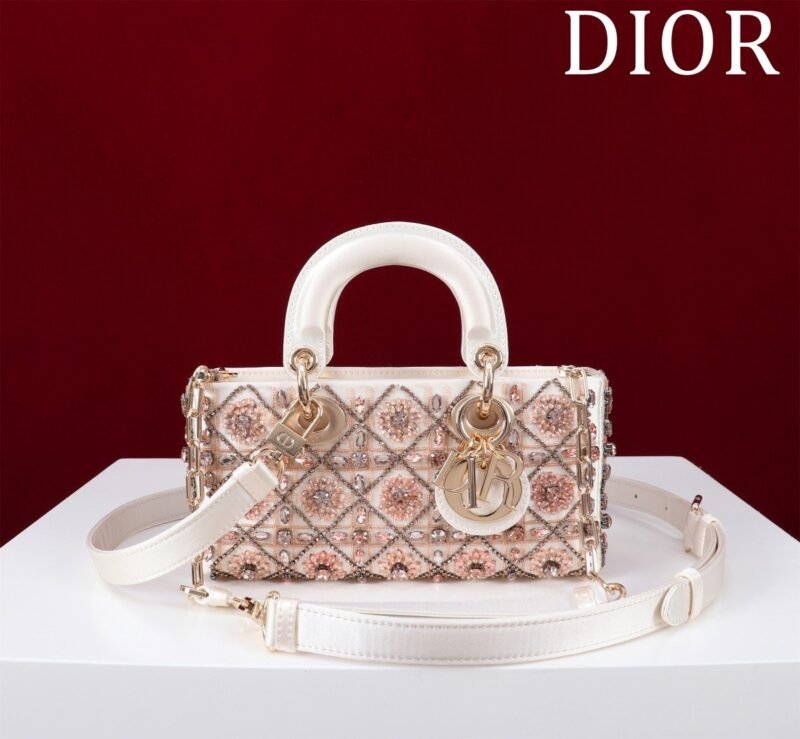 DIOR lady dior-tas Flower Cannages Calfskin