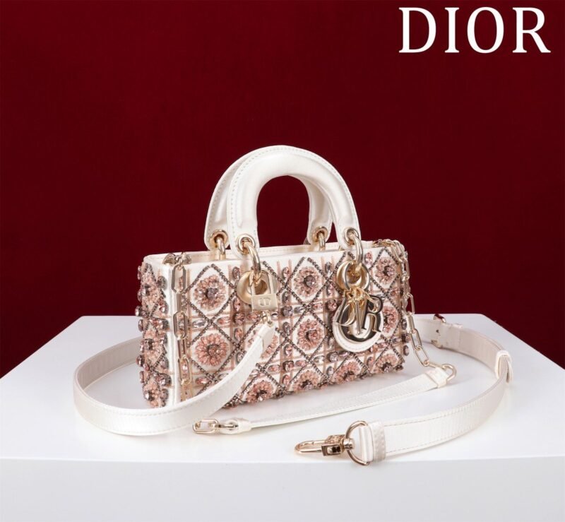 DIOR lady dior-tas Flower Cannages Calfskin