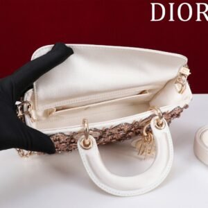 DIOR lady dior-tas Flower Cannages Calfskin