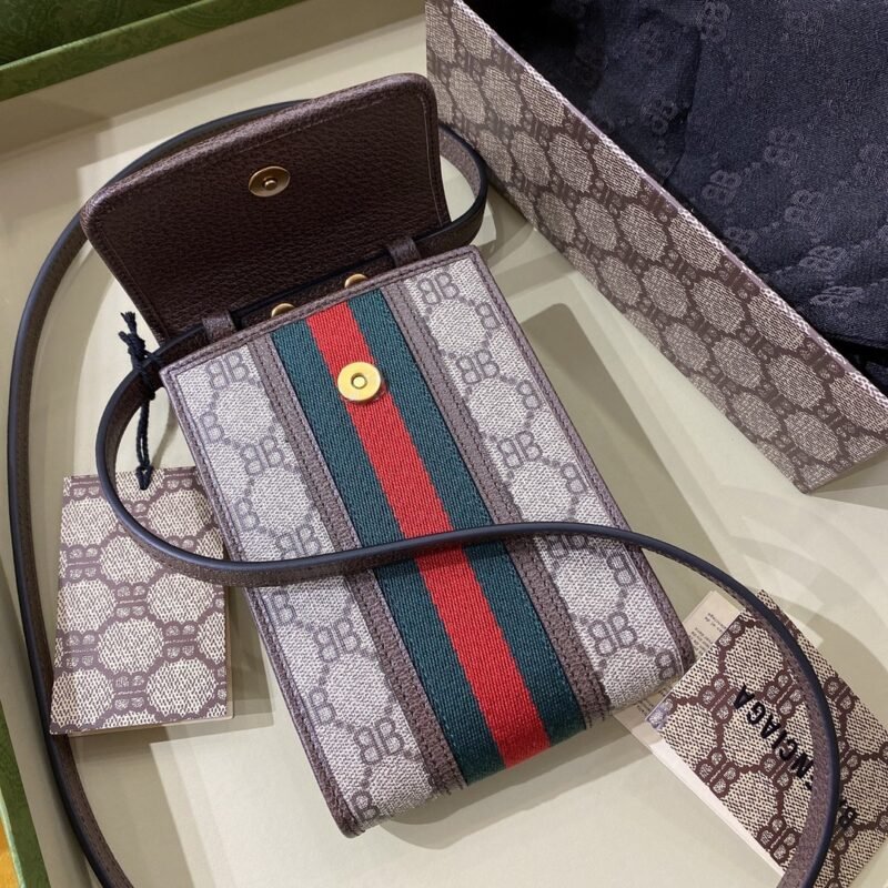 Gucci&Balenciaga Crossbody Bag-11.5x18x3.5CM