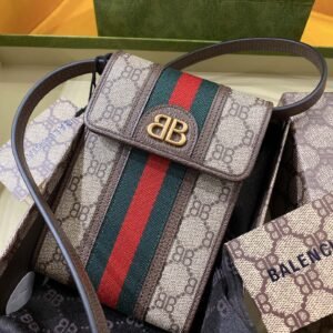 Gucci&Balenciaga Crossbody Bag-11.5x18x3.5CM