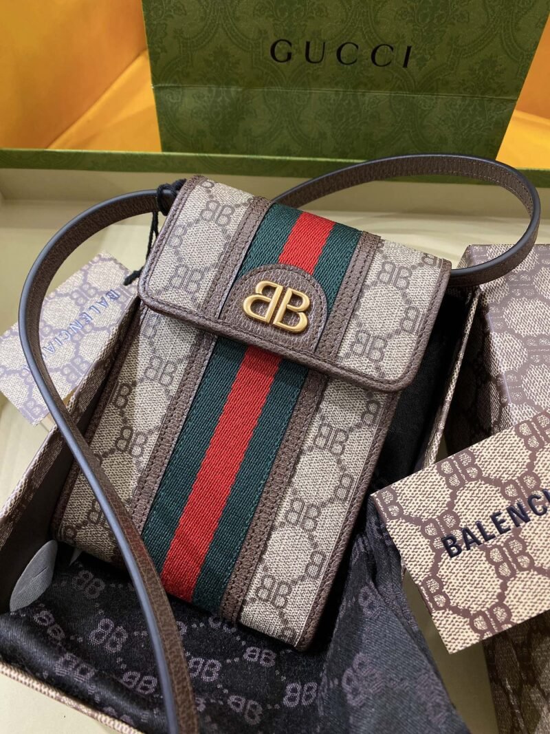 Gucci&Balenciaga Crossbody Bag-11.5x18x3.5CM
