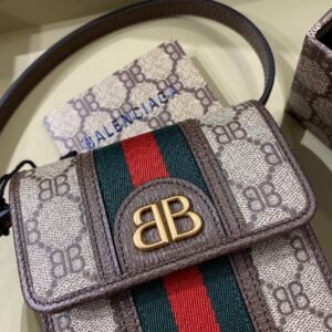Gucci&Balenciaga Crossbody Bag-11.5x18x3.5CM