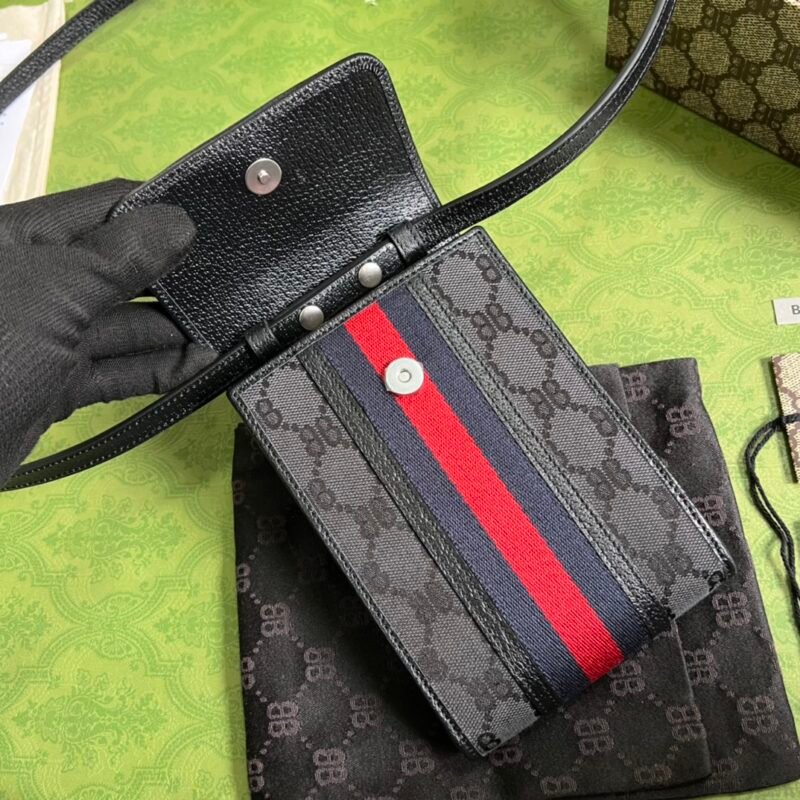 Gucci&Balenciaga Crossbody Bag-11.5x18x3.5CM