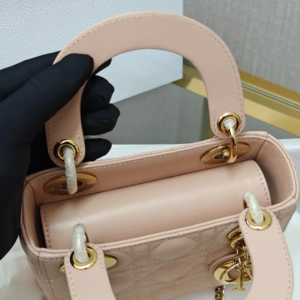 DIOR Mini Lady Dior Bag Cannage Lambskin