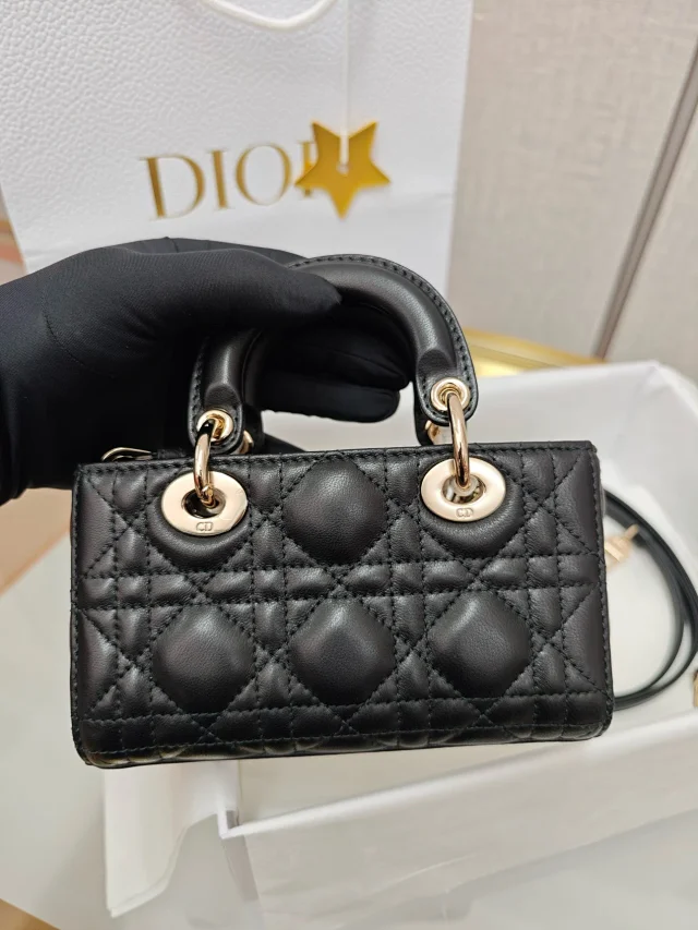DIOR Micro Lady D-Joy Bag Cannage Lambskin