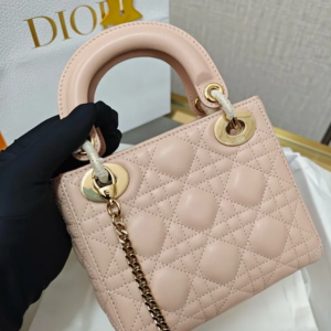 DIOR Mini Lady Dior Bag Cannage Lambskin