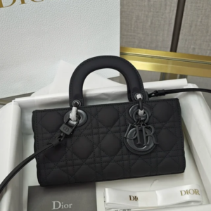 DIOR Small Lady D-Joy Bag Ultramatte Black Cannage Calfskin