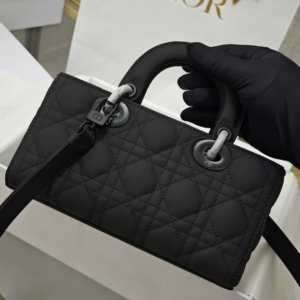 DIOR Small Lady D-Joy Bag Ultramatte Black Cannage Calfskin