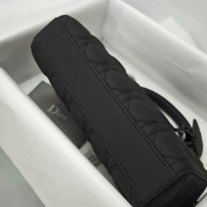 DIOR Small Lady D-Joy Bag Ultramatte Black Cannage Calfskin