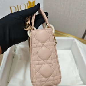 DIOR Mini Lady Dior Bag Cannage Lambskin