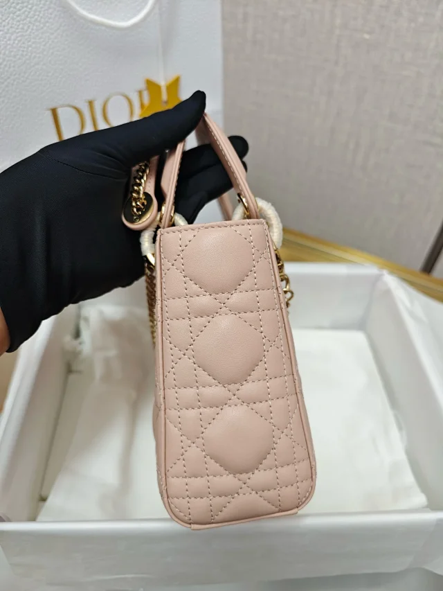 DIOR Mini Lady Dior Bag Cannage Lambskin