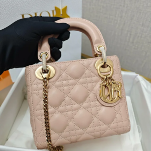 DIOR Mini Lady Dior Bag Cannage Lambskin
