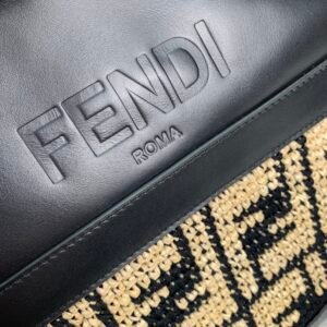 FendI Raffia Bag-35 x22 x18CM