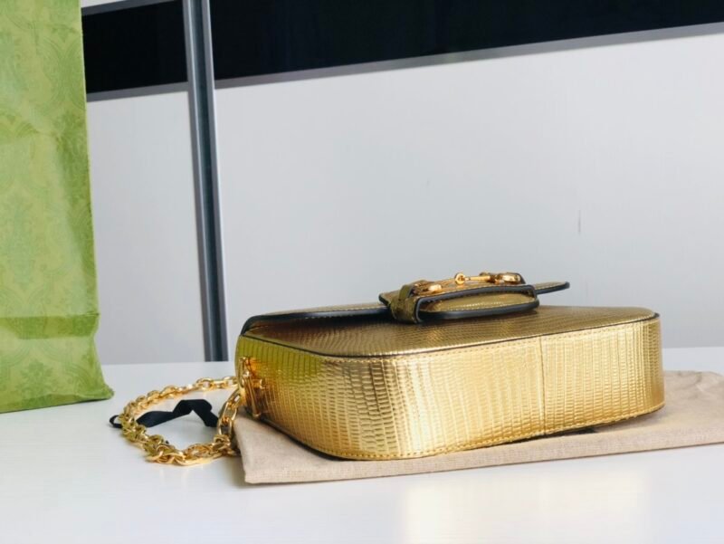 Gucci 1955 Horsebit Shoulder Bag-20.6*14.4*5.1CM