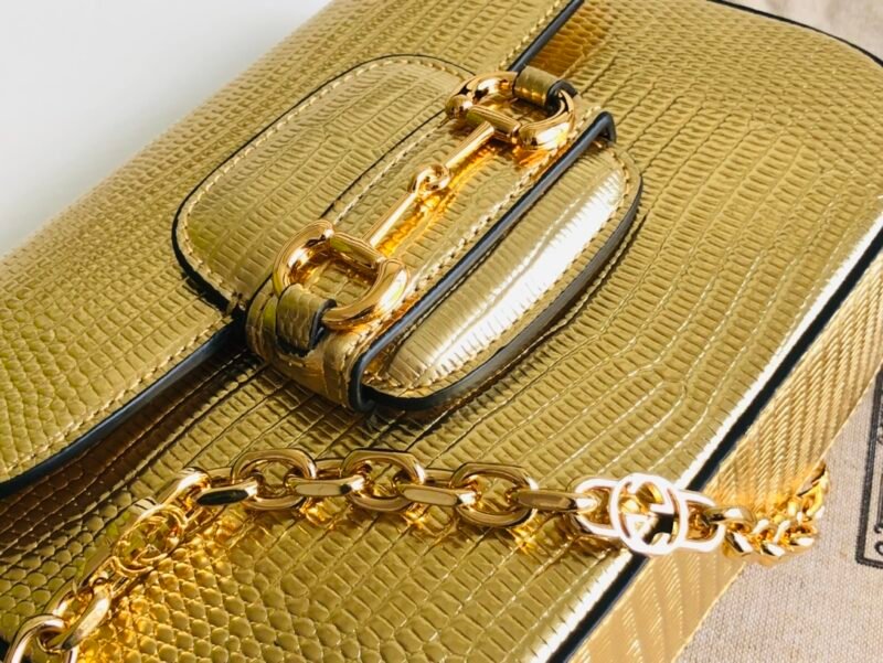 Gucci 1955 Horsebit Shoulder Bag-20.6*14.4*5.1CM